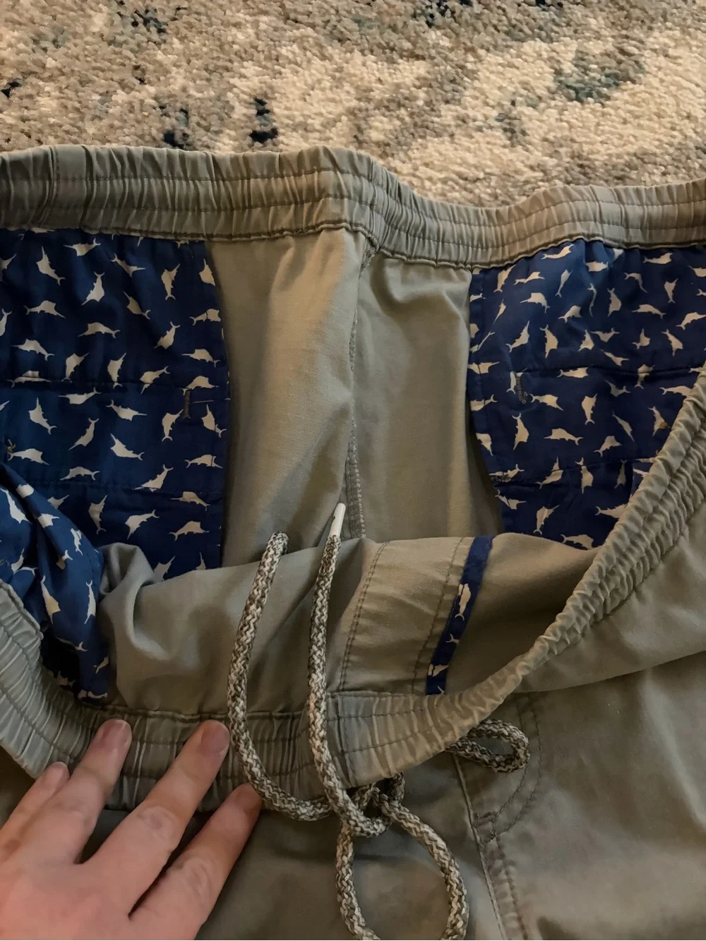 Tommy Bahama Olive Drawstring Athletic Shorts